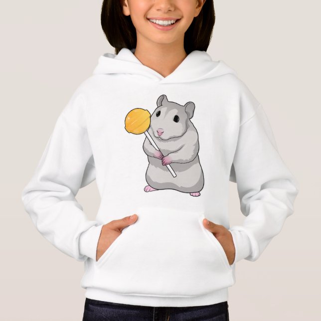 Hamster Lollipop T Shirt (Framsida)