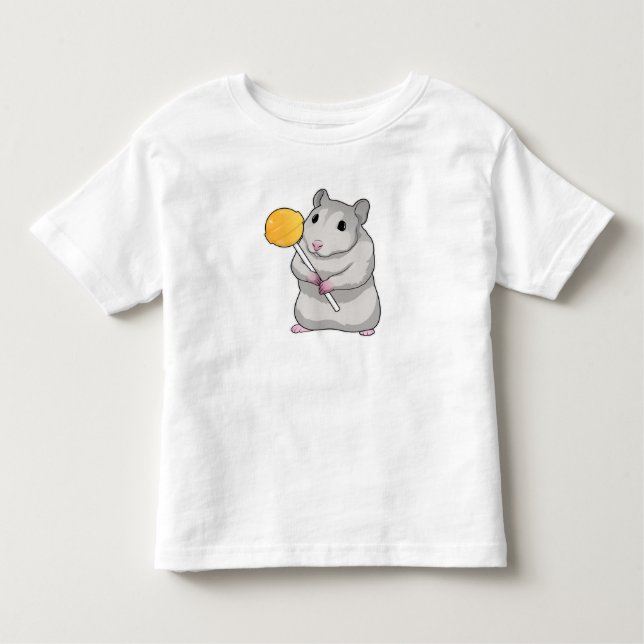 Hamster Lollipop T Shirt (Framsida)