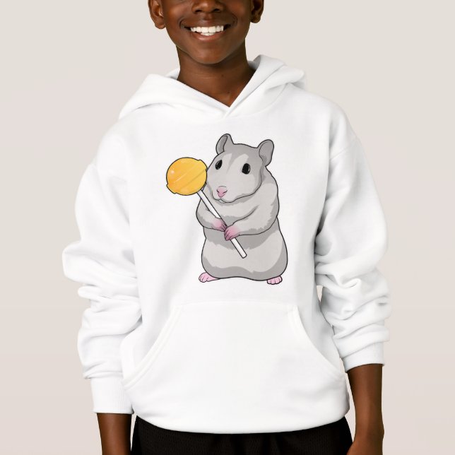 Hamster Lollipop T Shirt (Framsida)