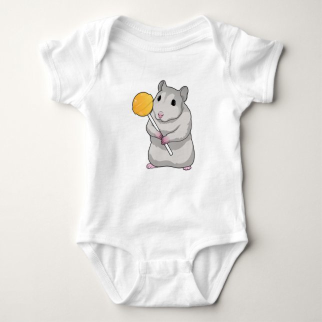 Hamster Lollipop T Shirt (Framsida)