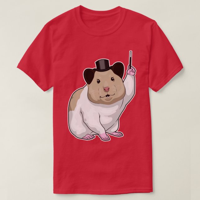Hamster Magician Magic trollspö T Shirt (Design framsida)