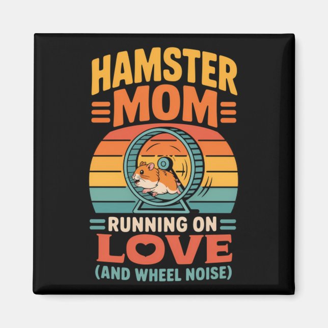 Hamster Mamma Förvarings Djurlov Hamster Magnet (Framsidan)