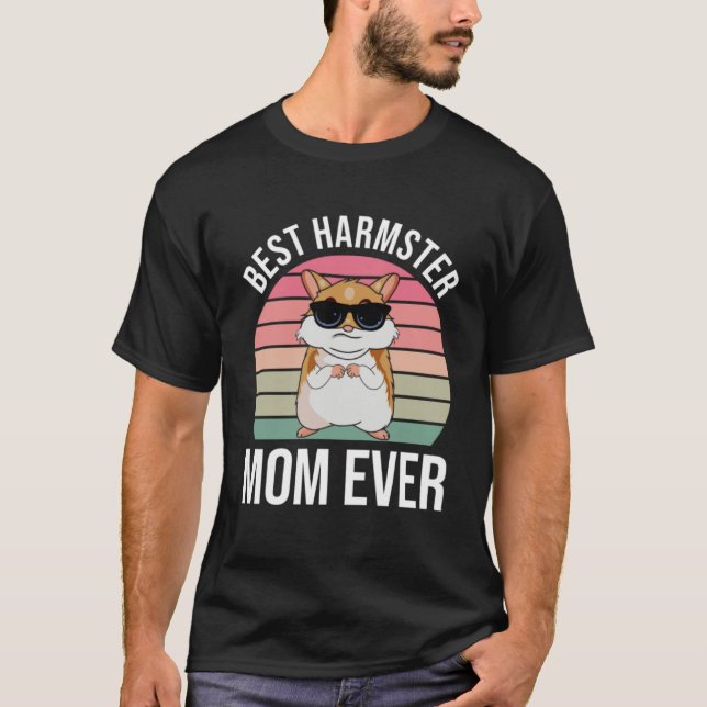 Hamster Mamma Hamster T Shirt (Framsida)
