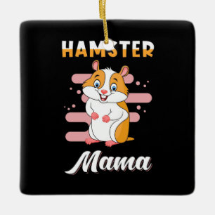 Hamster Mamma Julgransprydnad Keramik