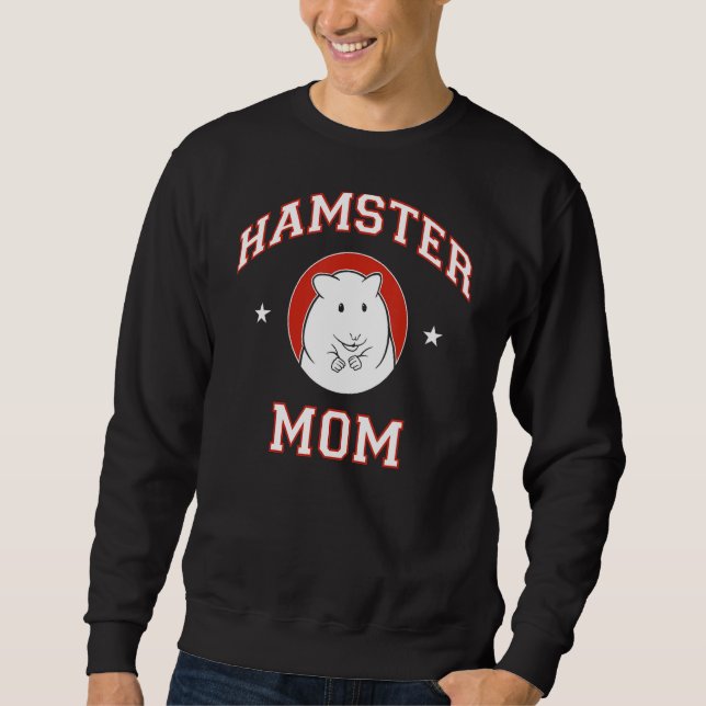 Hamster Mamma Lång Ärmad Tröja (Framsida)
