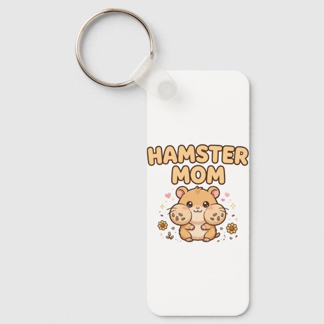 Hamster Mamma Nyckelring (Framsida)