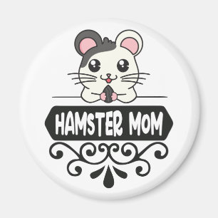 Hamster mamma pet djur älskare gullig magnet
