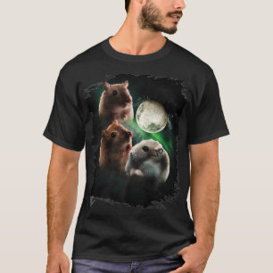 Hamster Måne Varg Hamsters Vargar Howling T Shirt
