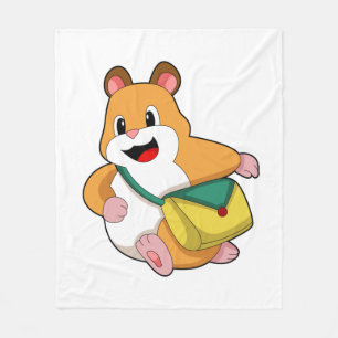 Hamster med Bag.PNG Fleecefilt