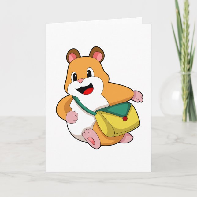 Hamster med Bag.PNG Kort (Framsida)