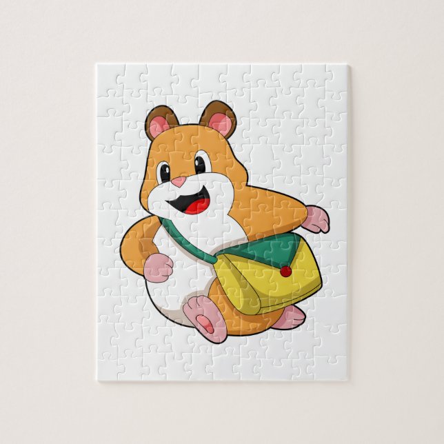 Hamster med Bag.PNG Pussel (Vertikal)