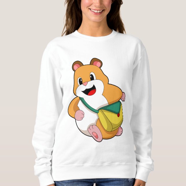 Hamster med Bag.PNG T Shirt (Framsida)