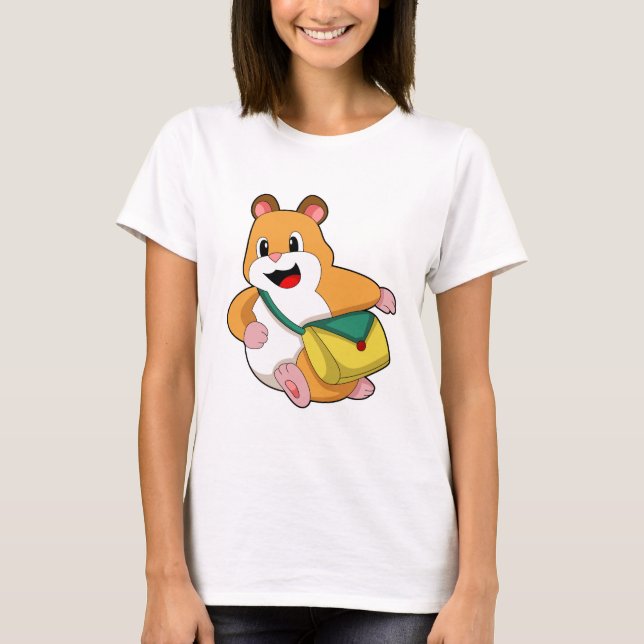 Hamster med Bag.PNG T Shirt (Framsida)