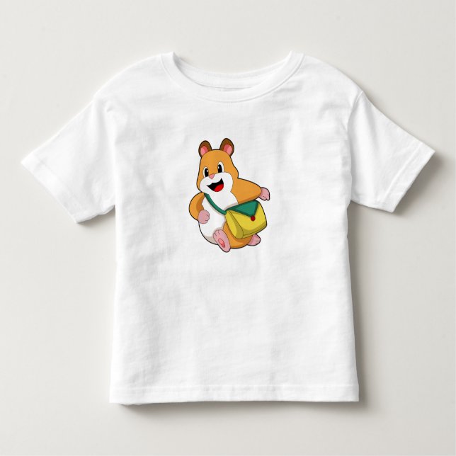 Hamster med Bag.PNG T Shirt (Framsida)