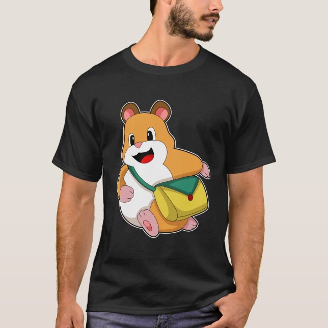 Hamster med Bag.PNG T Shirt (Framsida)