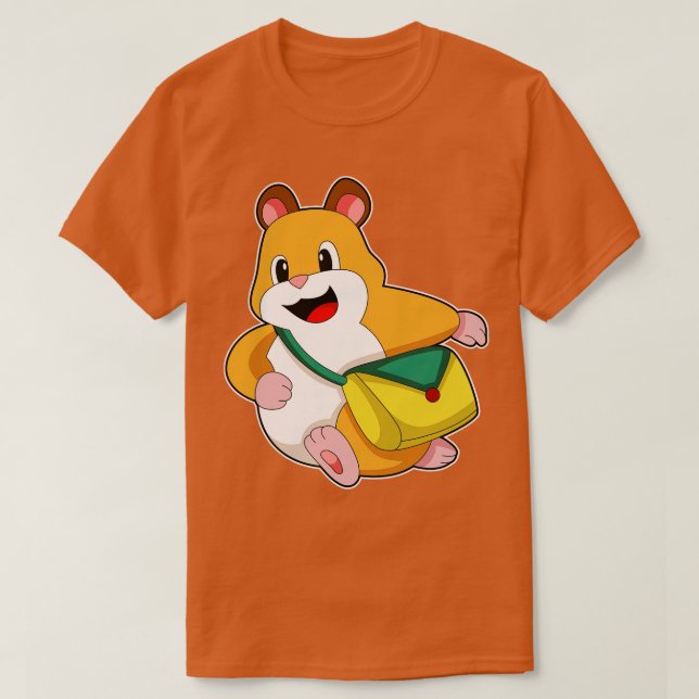 Hamster med Bag T Shirt (Design framsida)