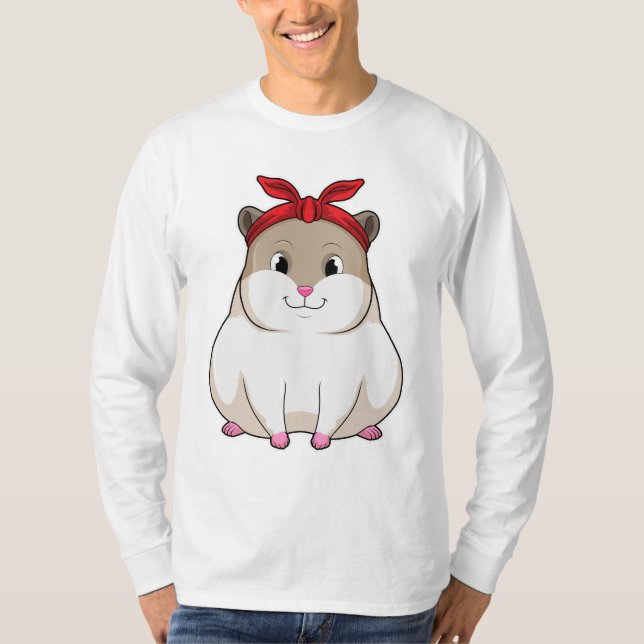 Hamster med Bandana T Shirt (Framsida)