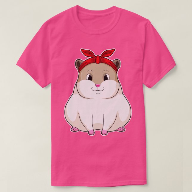 Hamster med Bandana T Shirt (Design framsida)