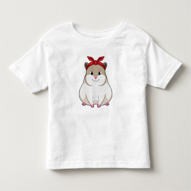 Hamster med Bandana T Shirt (Framsida)