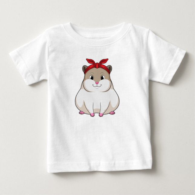 Hamster med Bandana T Shirt (Framsida)