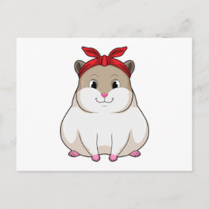 Hamster med Bandana Vykort