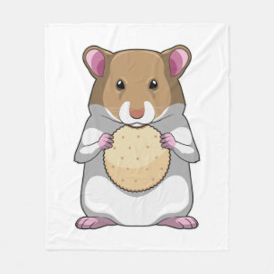 Hamster med Biscuit Fleecefilt