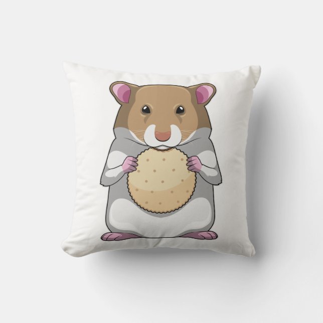Hamster med Biscuit Kudde (Framsida)