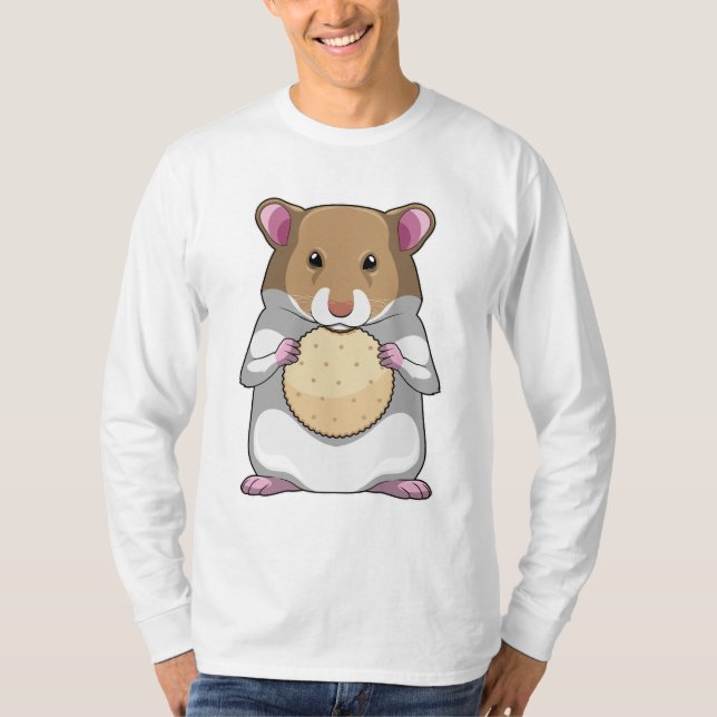 Hamster med Biscuit T Shirt (Framsida)