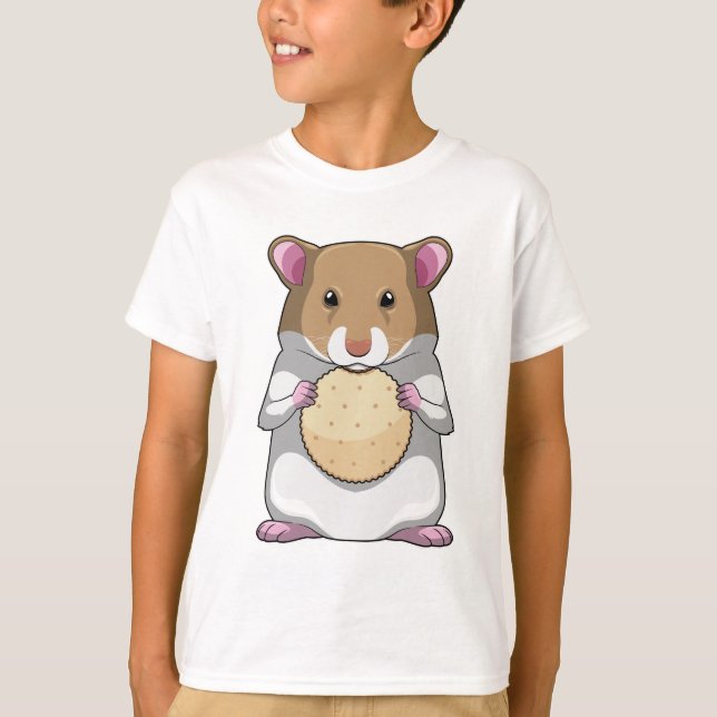 Hamster med Biscuit T Shirt (Framsida)