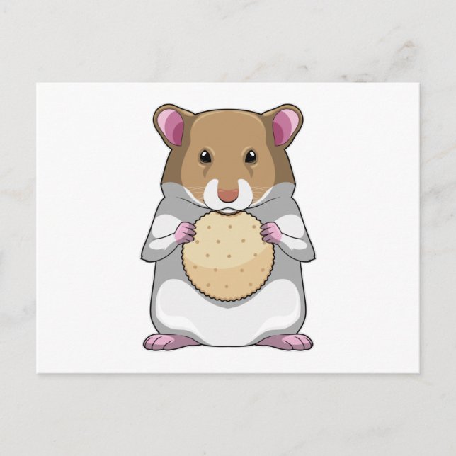 Hamster med Biscuit Vykort (Framsida)