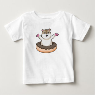Hamster med Chocolate Donut T Shirt