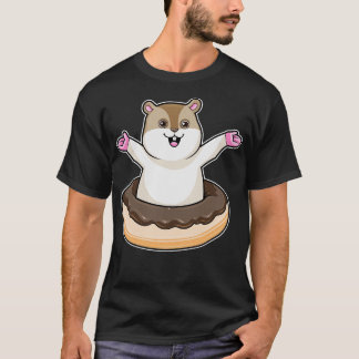 Hamster med Chocolate Donut T Shirt
