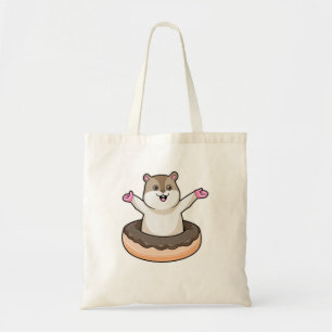 Hamster med Chocolate Donut Tygkasse