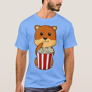 Hamster med Cone of Popcorn 1 T Shirt
