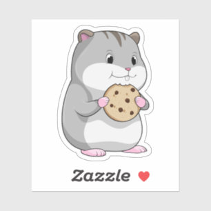 Hamster med Cookie Klistermärken