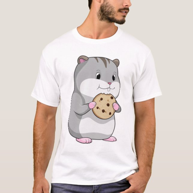 Hamster med Cookie T Shirt (Framsida)