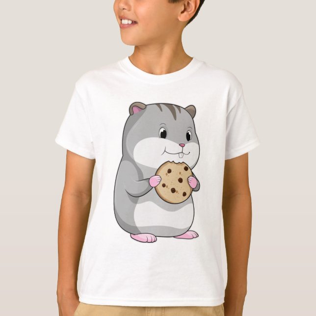 Hamster med Cookie T Shirt (Framsida)