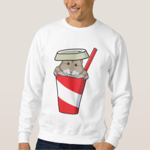 Hamster med Drink Lång Ärmad Tröja