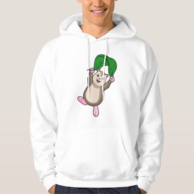 Hamster med Fallskärm Hoodie (Framsida)