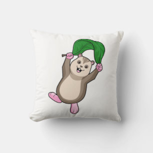 Hamster med Fallskärm Kudde