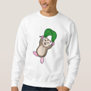 Hamster med Fallskärm Lång Ärmad Tröja