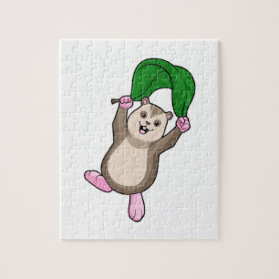 Hamster med Fallskärm Pussel