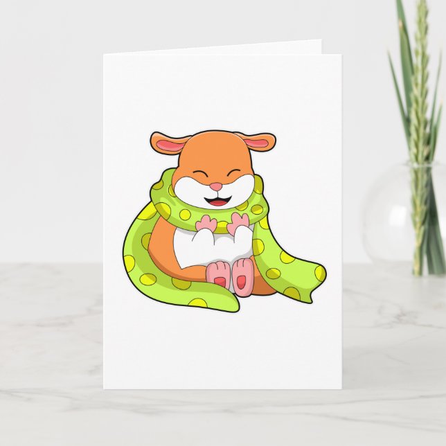 Hamster med halsduk kort (Framsida)