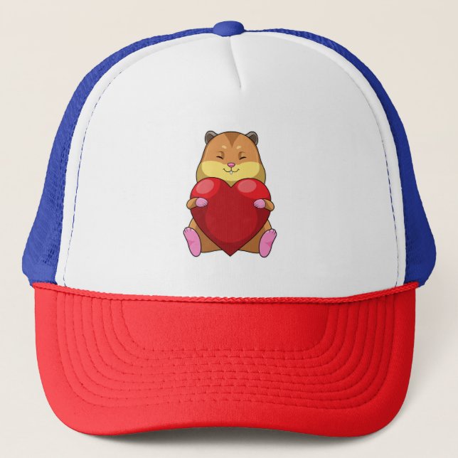 Hamster med hjärta keps (Framsida)