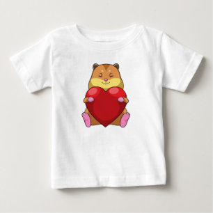 Hamster med hjärta t shirt