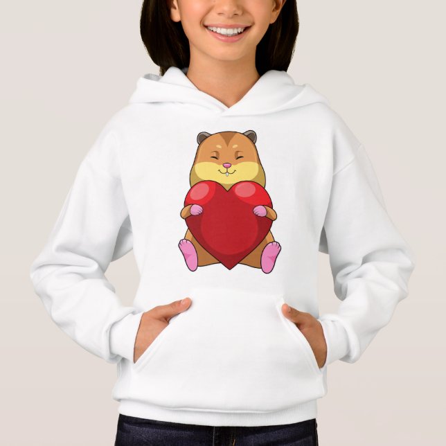 Hamster med hjärta t shirt (Framsida)