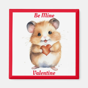Hamster med hjärthjärtans Alla hjärtans magnet
