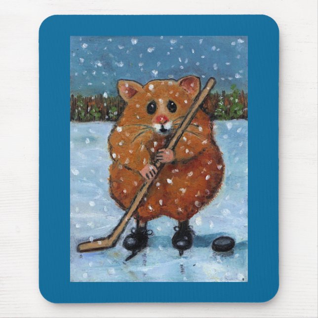 HAMSTER MED HOCKEYPINNEN: KONST MUSMATTA (Framsidan)