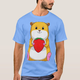 Hamster med jordberry t shirt