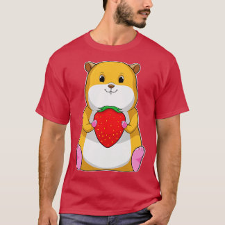 Hamster med jordberry t shirt